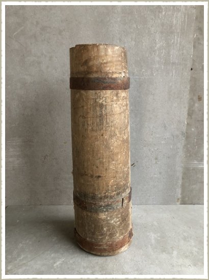 Tall wooden pot 2
