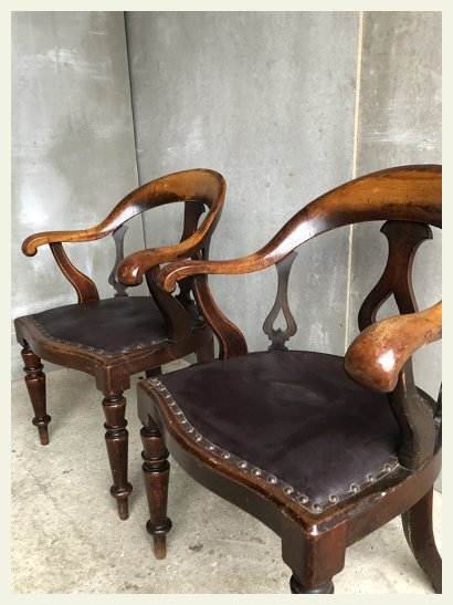pair of antique carver chairs