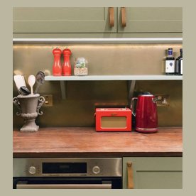 Brass splashback Copp Barton