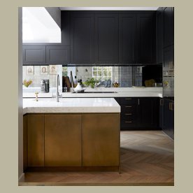 Brass kitchen Doors, London