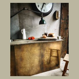 aged brass kitchen doors workshop