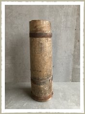 Tall wooden pot 2
