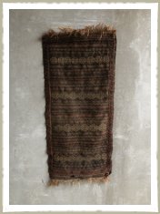 Tribal rug brown african vintage