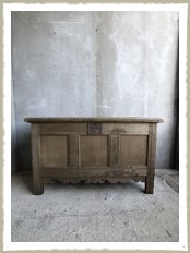 Coffer 18th century bleached oak wabi sabi