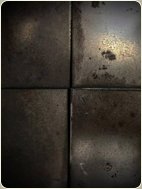 gunmetal splashback tiles