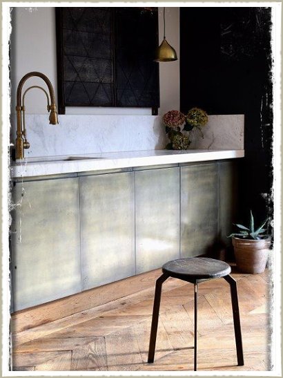 brass kitchen