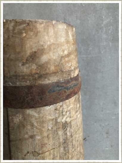 Tall wooden pot1