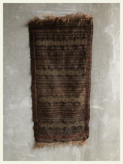 Tribal rug brown african vintage