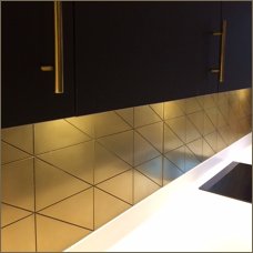 brass triangles splashback bolton