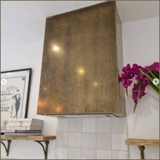 aged brass extractor hood zarina