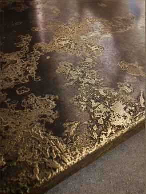 bronze with gold texture