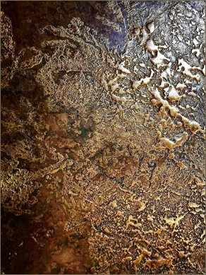 textured aged bronze