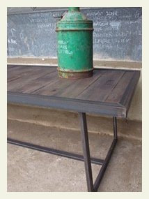 industrial corner table