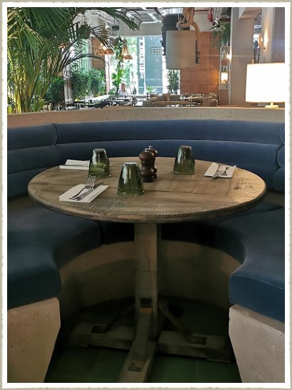 oak cafe table