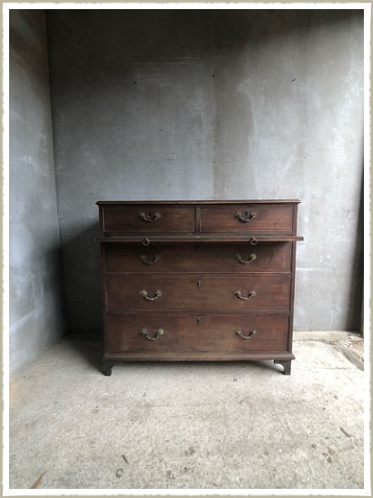 Georgian chest drawers brush board