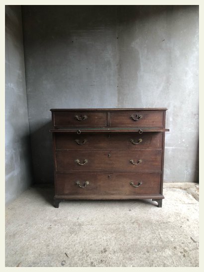 Georgian chest drawers brush board