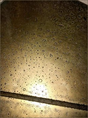 blistered brass