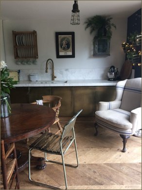 brass kitchen doors