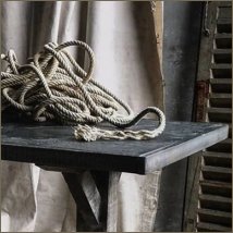 iron top refectory table close