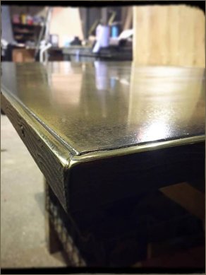 brass top etched