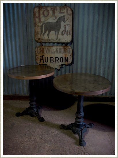 round brass table