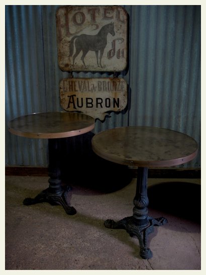 round brass table